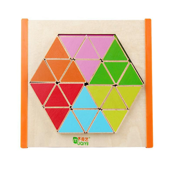 تحميل الصورة في عارض الصور ، 3D Wooden Puzzle - Triangles CNF1 - HN Bazar 
