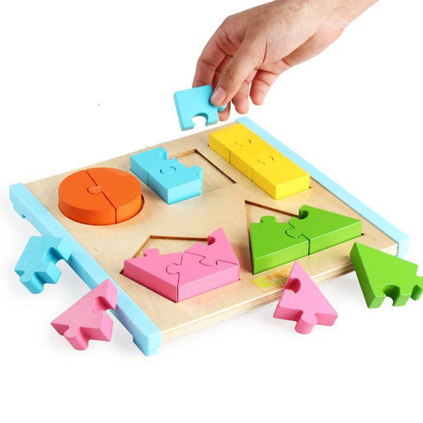 تحميل الصورة في عارض الصور ، 3D Wooden Puzzle - Shapes  CNF1 - HN Bazar 
