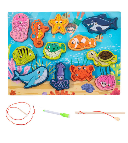 Load image into Gallery viewer, 2 in 1 Wooden Matching Puzzle - CNF7
