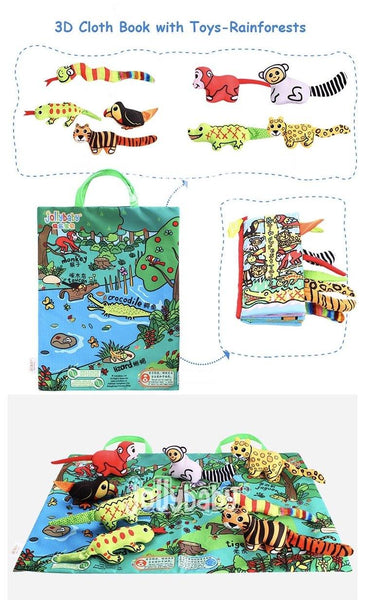 Load image into Gallery viewer, Play Mat with Cloth Book CNF2 - HN Bazar 
