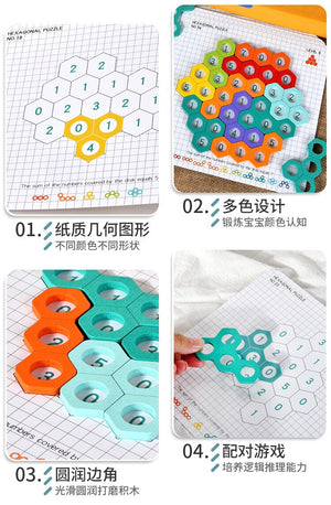 Hexagonal Number Matching Game - CNF7