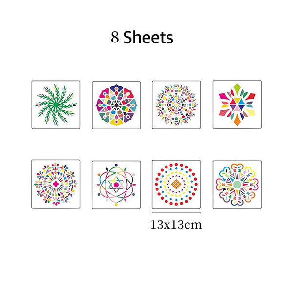 Load image into Gallery viewer, Mandala Dotting Painting Stencils Templates CNF B

