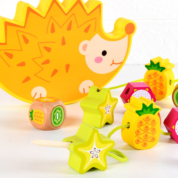Load image into Gallery viewer, Hedgehog Fruit Balance Building Blocks - CNF7
