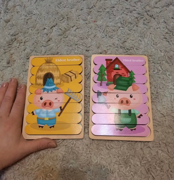 تحميل الصورة في عارض الصور ، Creative Strip Puzzle CNF5 على الوجهين
