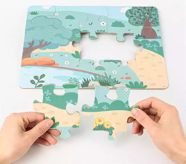 Load image into Gallery viewer, Large Blocks Cartoon Wooden Beads CNF5
