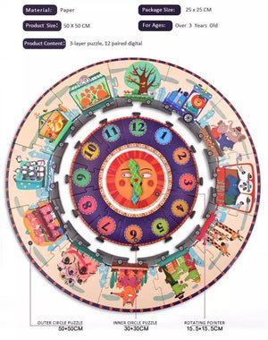 Mideer Digital Clock Puzzle-Time Journey - HN Bazar 