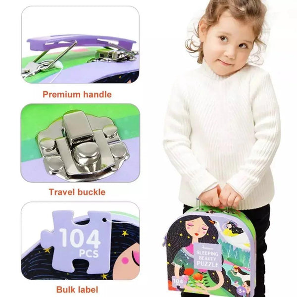 Load image into Gallery viewer, Mideer Children's Portable Box Puzzle Princess 104pcs - HN Bazar 
