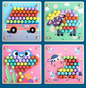 Clip Beads Toys + Color Sorting Toys CNF5