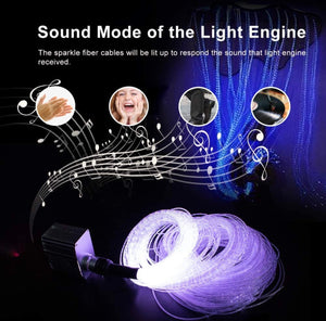 100 Pcs - 2m Fiber Optic Sensory Lights for Autism & Special Needs with App