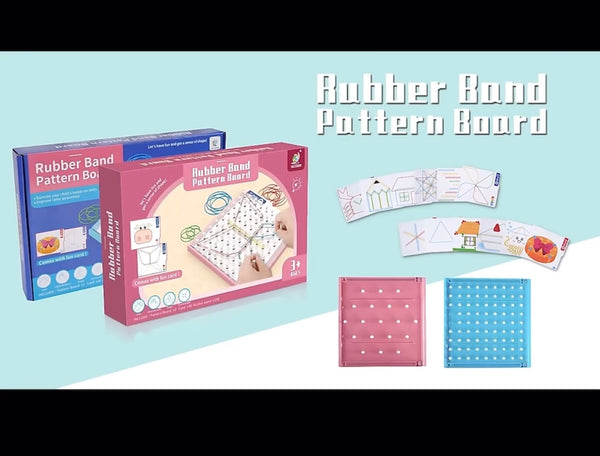 Load image into Gallery viewer, Kumon Rubber Band Pattern Board
