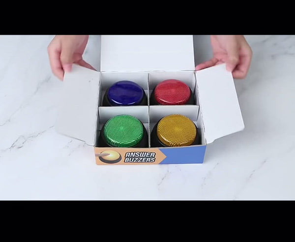 Load and play video in Gallery viewer, 4Pcs Recordable Talking Buzzer with Light-AE
