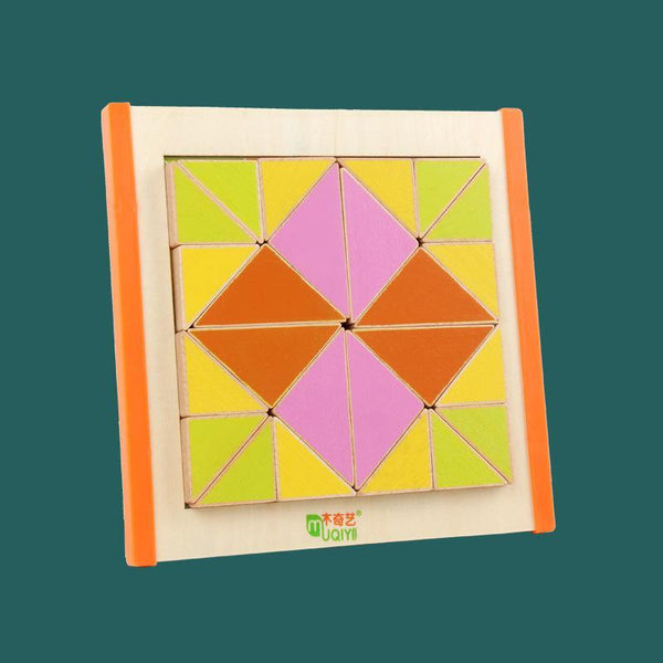 تحميل الصورة في عارض الصور ، 3D Wooden Puzzle - Triangles CNF1 - HN Bazar 
