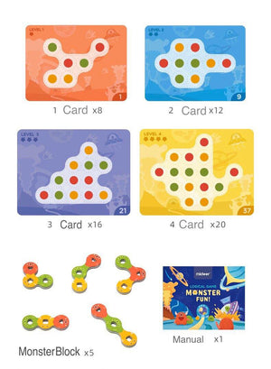 Mideer Logical Thinking Game Monster 56 Challenges - HN Bazar 