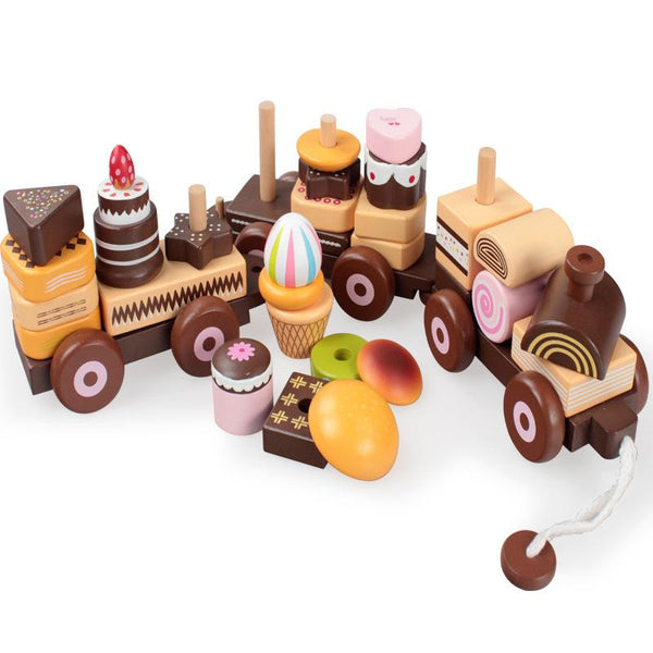 Load image into Gallery viewer, Brown Three Section Train CNF1
