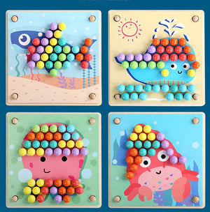 Clip Beads Toys + Color Sorting Toys CNF5