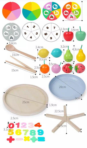Wooden Beads Game Clip Ball Puzzle CNF1 - HN Bazar 