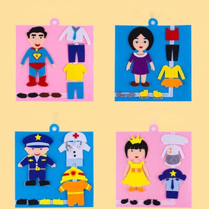 4 Pcs Clothing Change Puzzle -AE