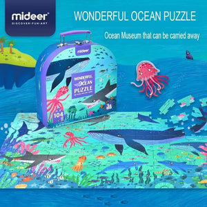 Mideer Portable Gift Box Puzzle-Ocean 104pcs - HN Bazar 