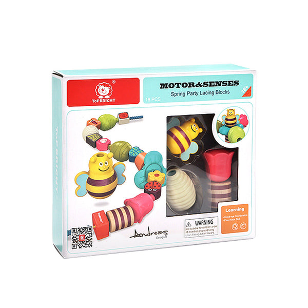 Load image into Gallery viewer, Spring Party Lacing Block Beads
