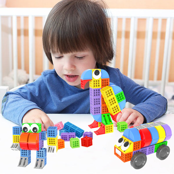 Load image into Gallery viewer, Plastic Building Blocks, Square Shaped Combination- AE
