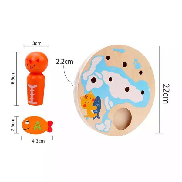 تحميل الصورة في عارض الصور ، Magnetic Fishing Toy 26 Pcs Kitten CNF1 - HN Bazar 
