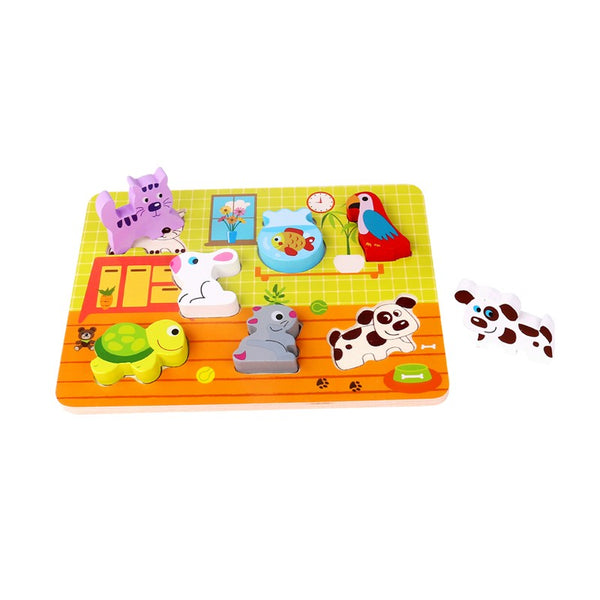 Load image into Gallery viewer, Tooky Toy Traffic Chunky Puzzle
