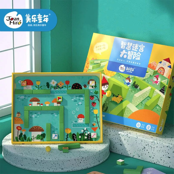 Load image into Gallery viewer, Joan Miro Wooden 3D Magnetic Maze Puzzle
