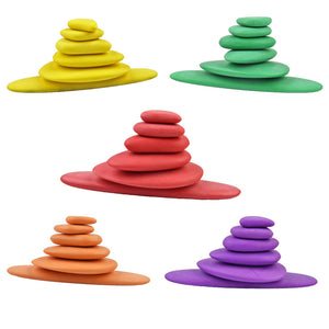 New Wooden Stacked Stone Balanced Toy CNF5