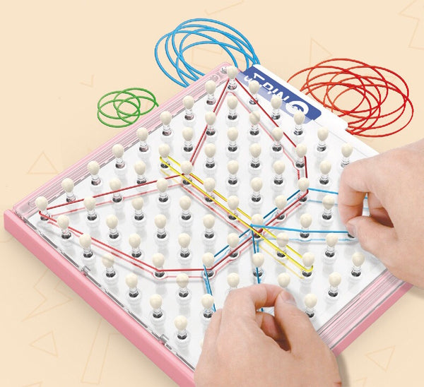 Load image into Gallery viewer, Kumon Rubber Band Pattern Board
