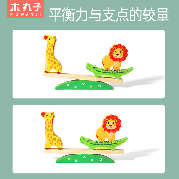 Load image into Gallery viewer, Wooden Transportation Animal Balance Boat - CNF7
