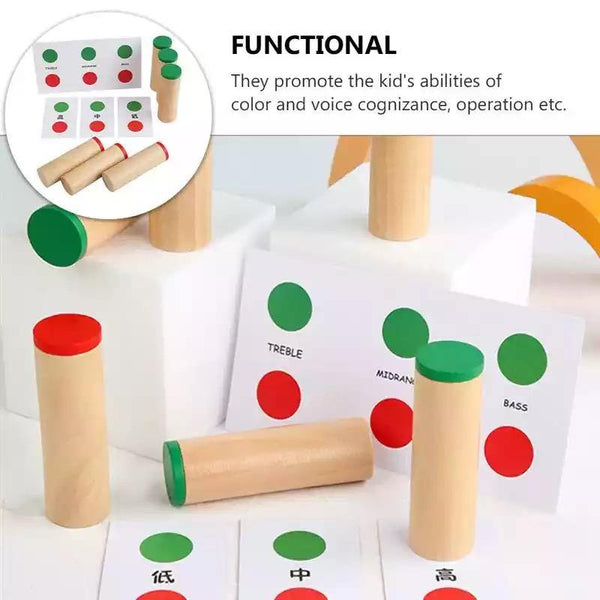 Load image into Gallery viewer, Wooden Voice Pairing Sound Identification Game CNF5 - HN Bazar 
