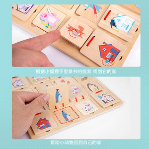 Animals Find a House Matching Puzzle - CNF7