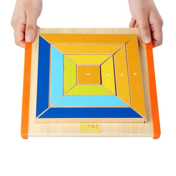 تحميل الصورة في عارض الصور ، 3D Wooden Puzzle - Square  CNF1 - HN Bazar 
