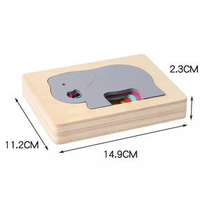 Montessori Animal Carton 3D Puzzle CNF1 - HN Bazar 