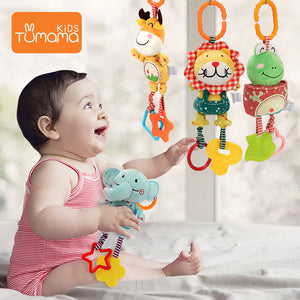 Handbells Rattles Plush Infant Baby Development Handle Toys