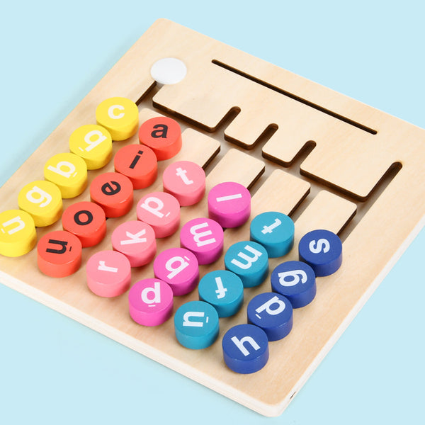 Load image into Gallery viewer, Wooden Alphabet Maze Word Matching - CNF7
