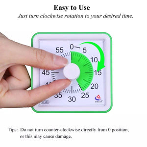 60 Minutes Visual Analog Timer Silent Countdown Timer CNF4 - HN Bazar 