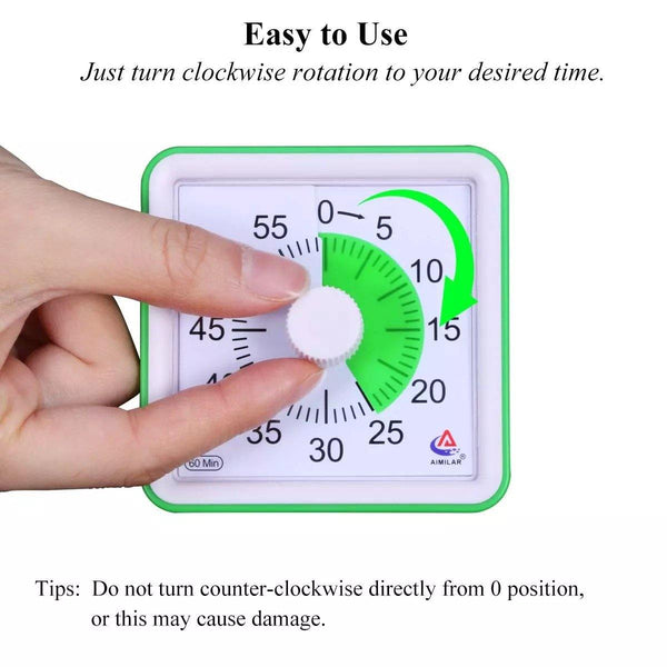 Load image into Gallery viewer, 60 Minutes Visual Analog Timer Silent Countdown Timer CNF4 - HN Bazar 
