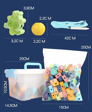 Educational Stringing Lacing Number Beads CNF1 - HN Bazar 