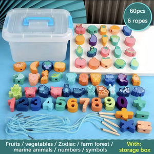 Educational Stringing Lacing Number Beads CNF1 - HN Bazar 
