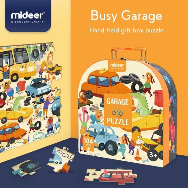 Load image into Gallery viewer, Mideer Portable Gift Box Puzzle Transport 104pcs - HN Bazar 
