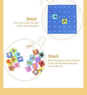 Mideer Memory Matching Card-wild Animals - HN Bazar 