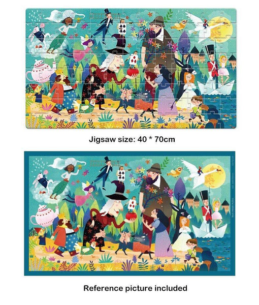 Load image into Gallery viewer, Mideer Children's Portable Gift Box Puzzle- Fairy Tale Parade 104pcs - HN Bazar 
