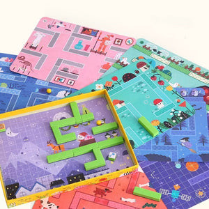 Joan Miro Wooden 3D Magnetic Maze Puzzle