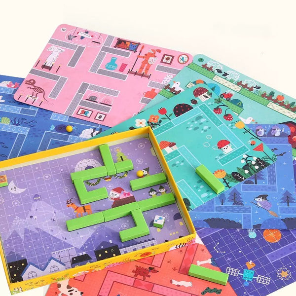 Load image into Gallery viewer, Joan Miro Wooden 3D Magnetic Maze Puzzle
