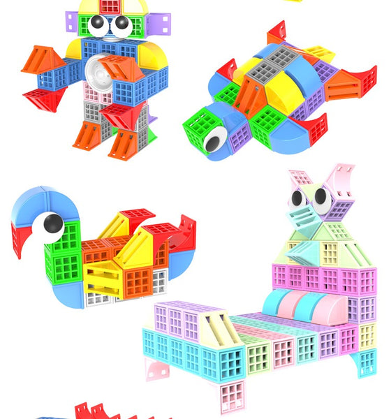 Load image into Gallery viewer, Plastic Building Blocks, Square Shaped Combination- AE
