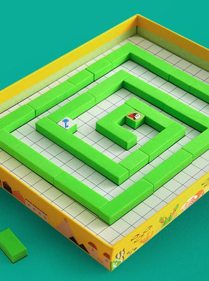 Joan Miro Wooden 3D Magnetic Maze Puzzle