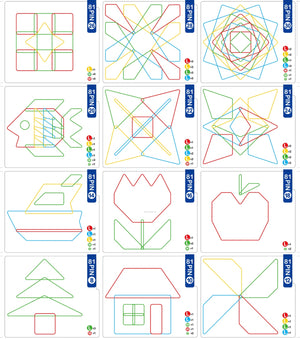 Kumon Rubber Band Pattern Board