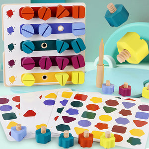 Wooden Screw Sudoku Game - CNF7