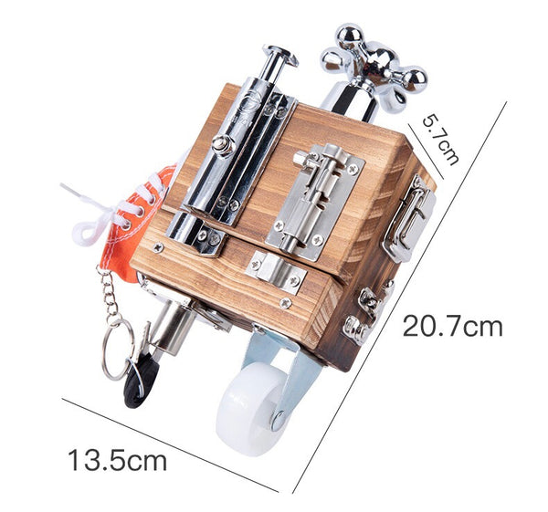 Load image into Gallery viewer, Montessori Multifunctional Busy Block Busy Board- CNF7

